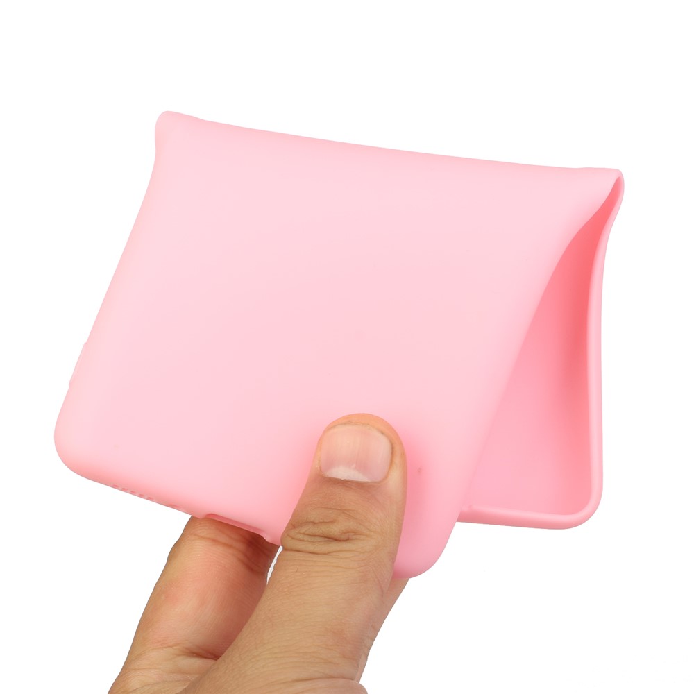 For Samsung Galaxy A73 5G Candy Color Matte Flexible TPU Protective Back Case Anti-drop Cover - Pink-4