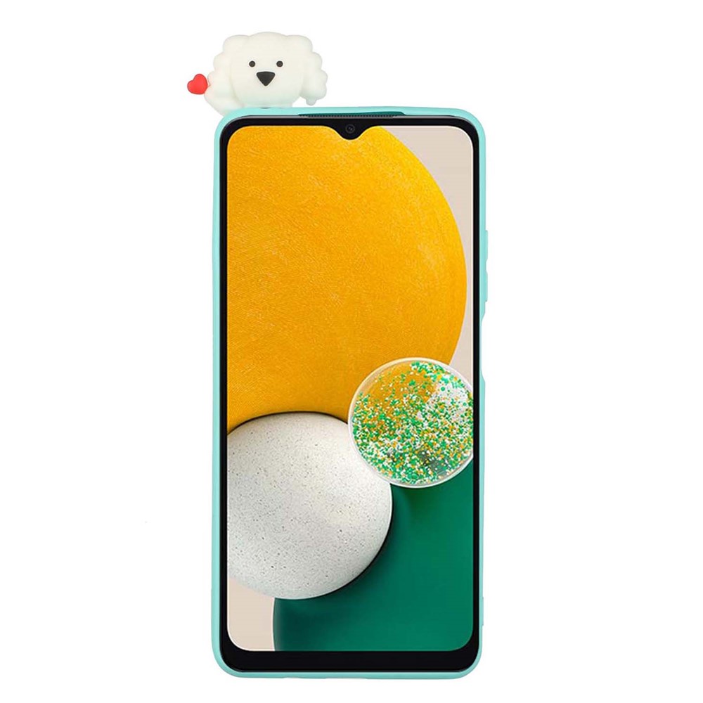 3D Character Case for Samsung Galaxy A13 5G, YX Pattern Printing Fashion TPU + PVC Protective Cover - Cloud and Plane-3