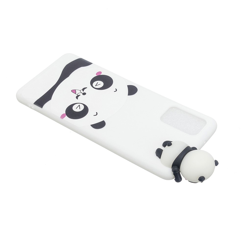 3D Creative Cute Cartoon Phone Case for Samsung Galaxy A73 5G, SZ Pattern Printing TPU + PVC Protective Phone Cover - Happy Panda-5