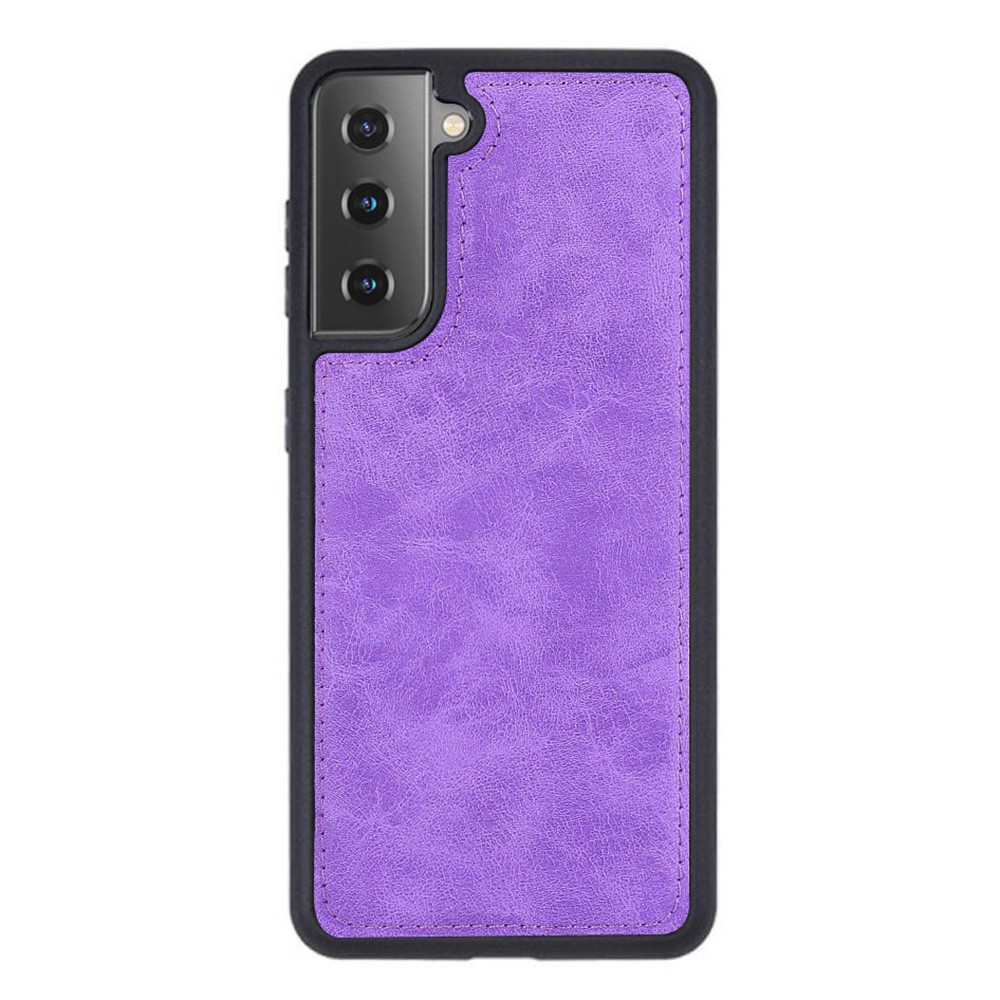 MEGSHI 007 Series for Samsung Galaxy S21 FE 5G, PU Leather 2-in-1 Detachable Magnetic Multi-Function Wallet Case Protective Cover - Purple-3
