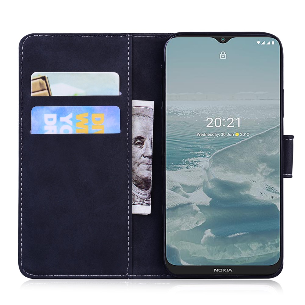 For Samsung Galaxy A23 5G Butterfly Pattern Printing Leather Wallet Case Hands-Free Stand Magnetic Closure Shockproof Flip Folio Cover - Black-6