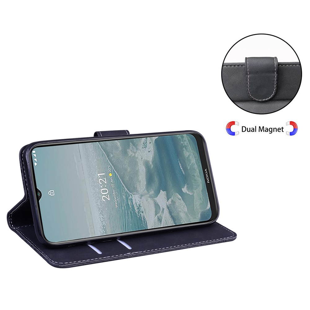For Samsung Galaxy A23 5G Butterfly Pattern Printing Leather Wallet Case Hands-Free Stand Magnetic Closure Shockproof Flip Folio Cover - Black-7