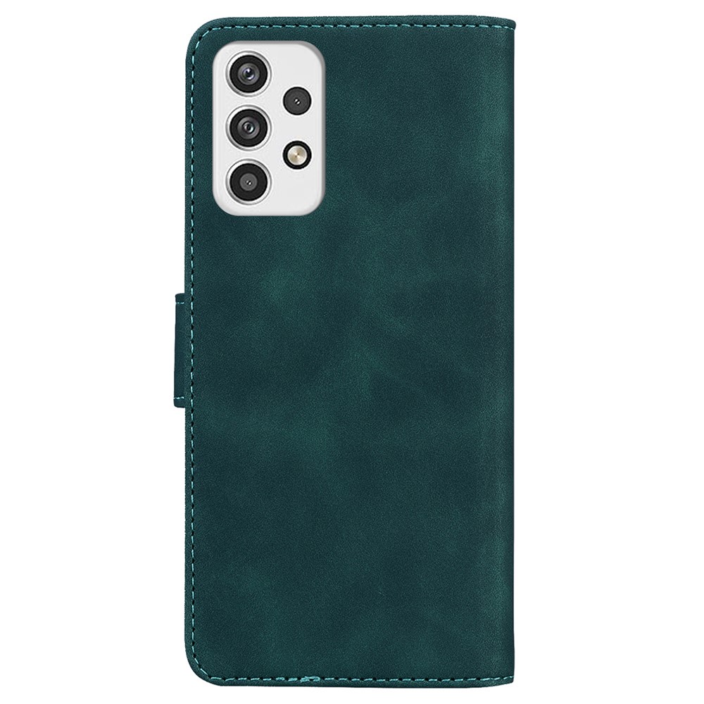 For Samsung Galaxy A23 5G Folding Stand PU Leather Business Cover Wallet Design Anti-Scratch Full Protective Phone Case - Black-2