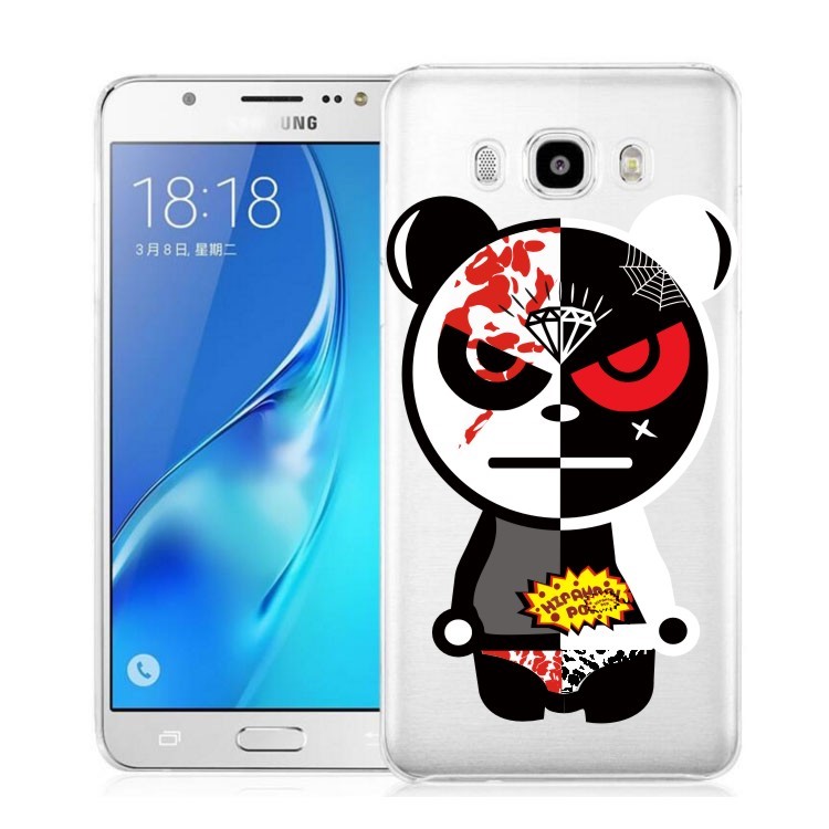 3D GD Cool Bear Soft TPU IMD Case for Samsung Galaxy J5 (2016) - Black / White-1