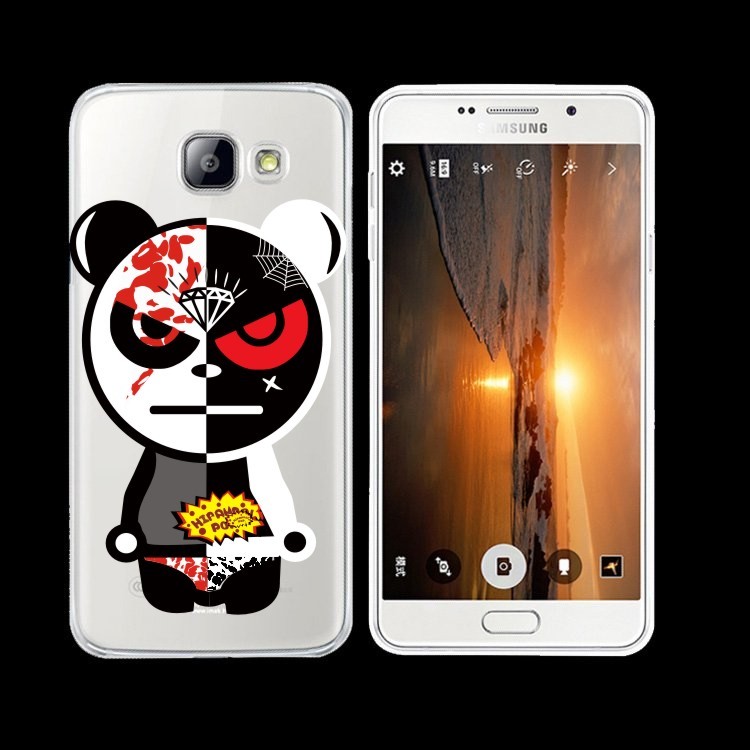 3D GD Cool Bear Soft TPU IMD Case for Samsung Galaxy S7 edge G935 - Black / White-1