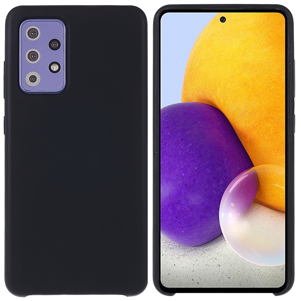 For Samsung Galaxy A52 4G/5G/A52s 5G Protective Slim Case Silicone Phone Cover Shockproof Phone Protector - Black-1