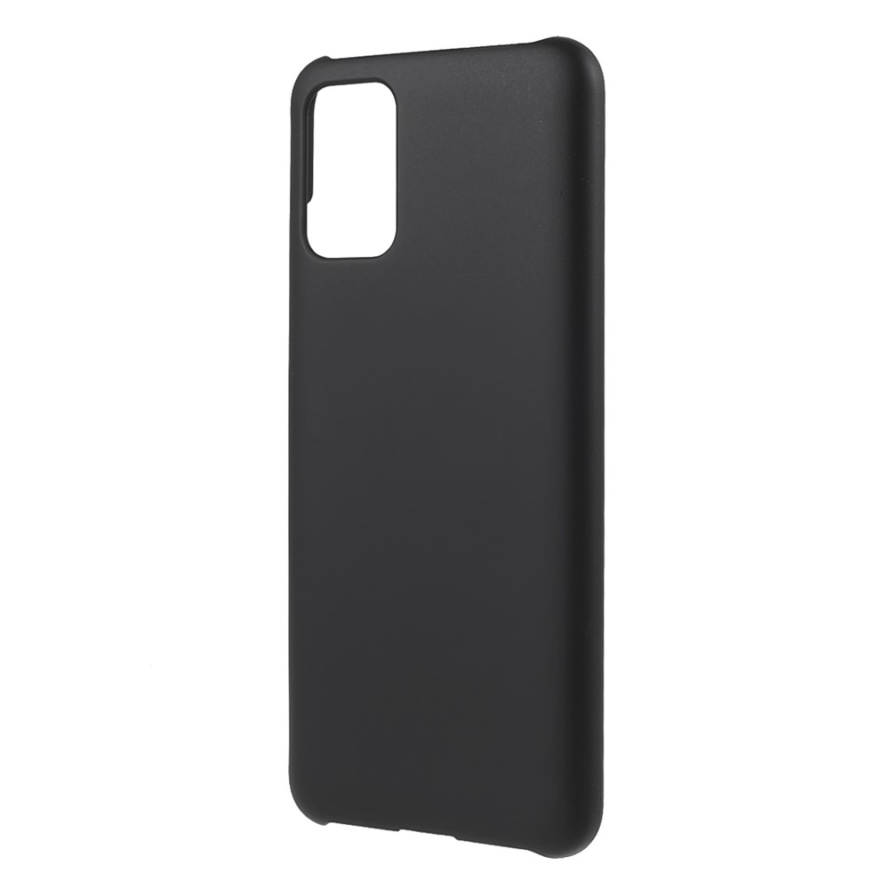 For Samsung Galaxy A03s (164.2 x 75.9 x 9.1mm) Glossy Surface Slim Case Rubberized Hard PC Protective Phone Cover - Black-2