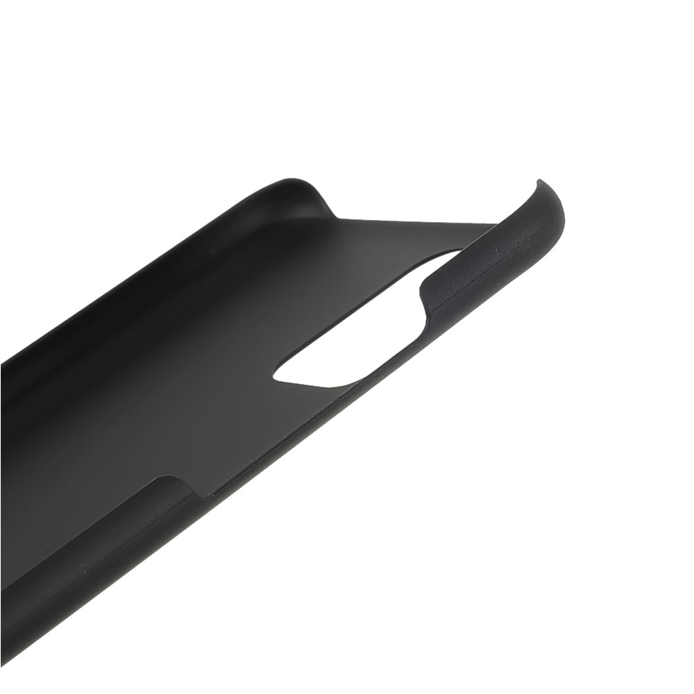 For Samsung Galaxy A03s (164.2 x 75.9 x 9.1mm) Glossy Surface Slim Case Rubberized Hard PC Protective Phone Cover - Black-7