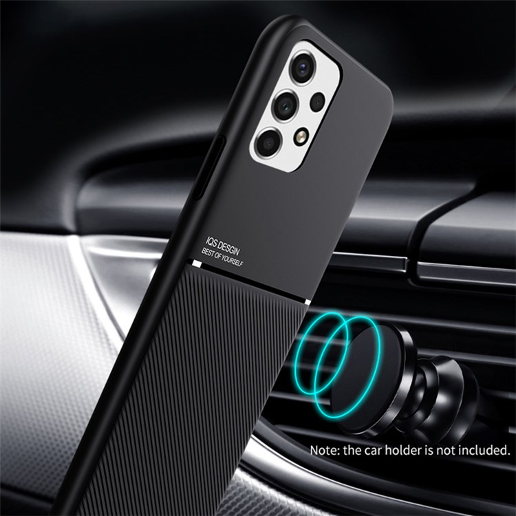 For Samsung Galaxy A53 5G Imprinted PU Leather + TPU Anti-drop Phone Case with Built-in Metal Sheet - Black-7
