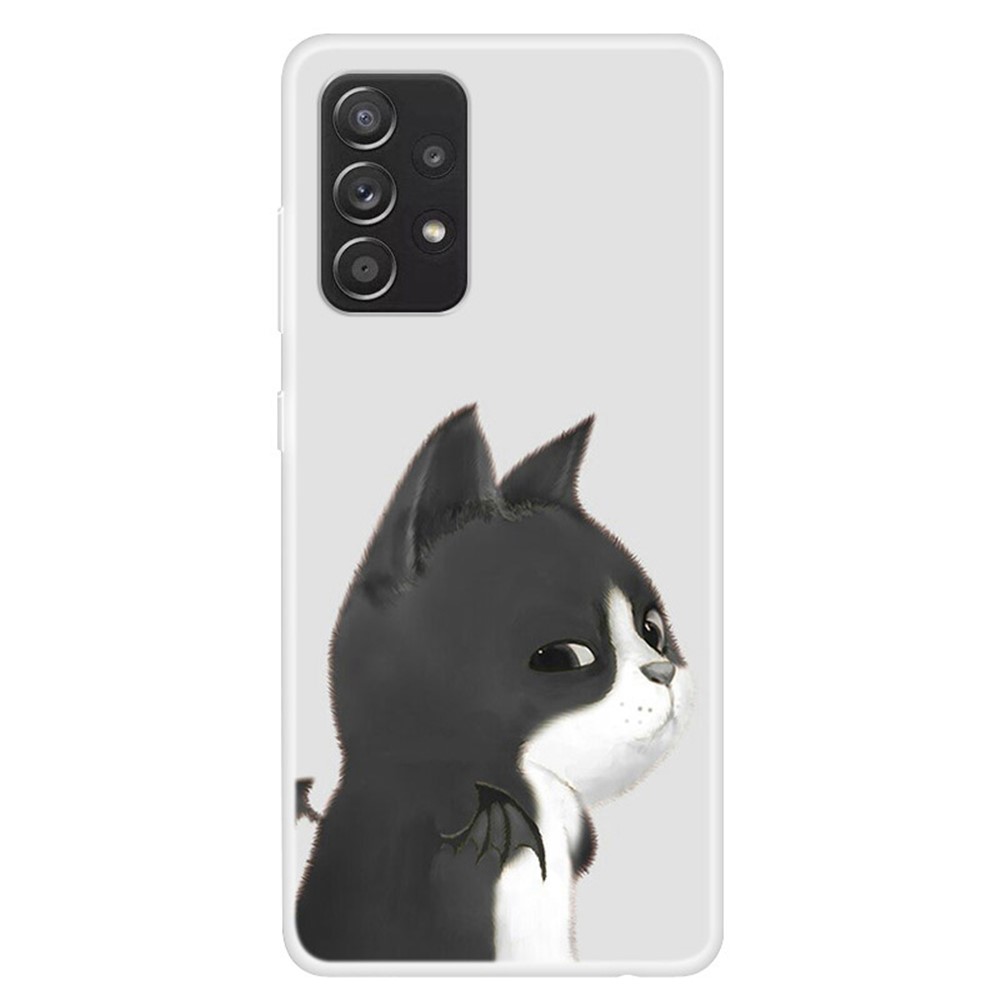 For Samsung Galaxy A33 5G Stylish Pattern Printing Soft TPU Back Cover Slim Phone Case - Cat-1