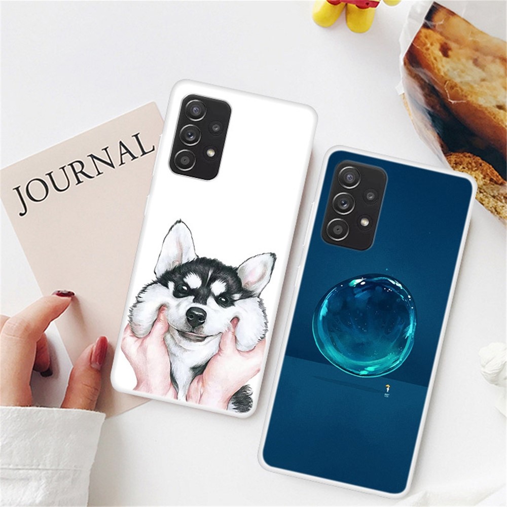 For Samsung Galaxy A33 5G Stylish Pattern Printing Soft TPU Back Cover Slim Phone Case - Cat-3