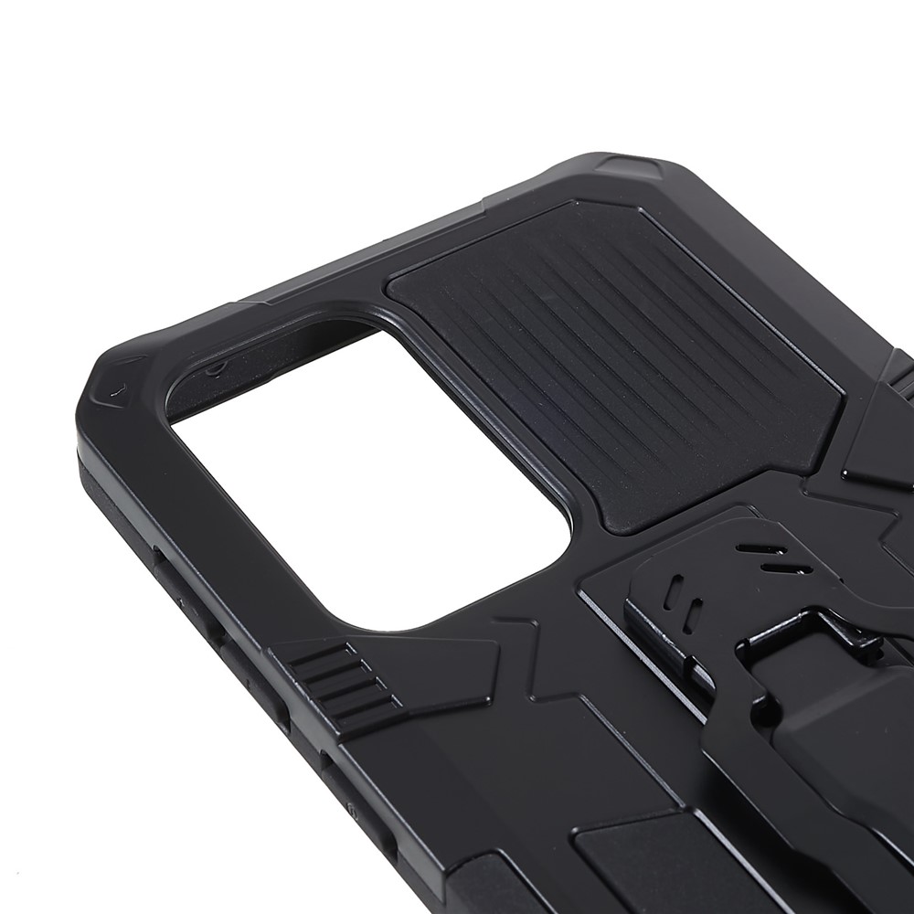 MechWarrior Proiect for Samsung Galaxy A53 5G Built-in Metal Sheet Hybrid Hard PC Soft TPU Anti-scratch Case with Back Clip Kickstand - Black-8