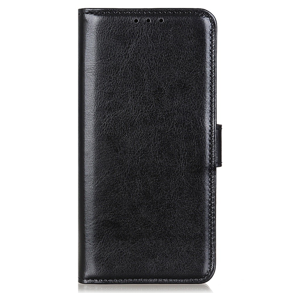 For Samsung Galaxy M53 5G Magnetic Flip Leather Case Crazy Horse Texture Horizontal Viewing Stand Wallet Phone Cover - Black-6