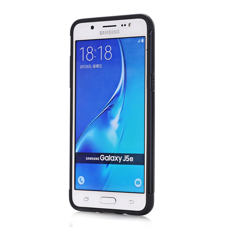 Armor 2-in-1 PC + TPU Back Cover for Samsung Galaxy J5 (2016) SM-J510 - Black-1