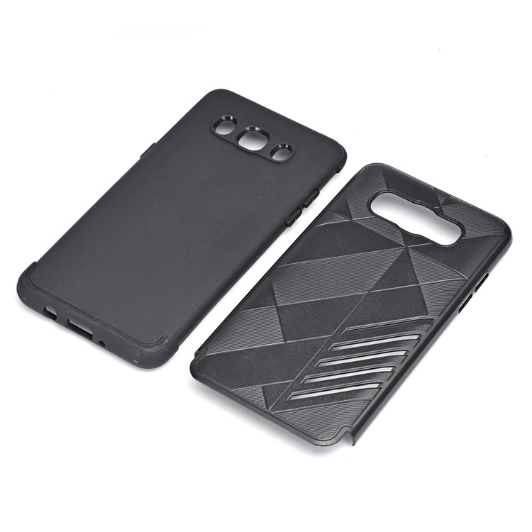 Armor 2-in-1 PC + TPU Back Cover for Samsung Galaxy J5 (2016) SM-J510 - Black-1
