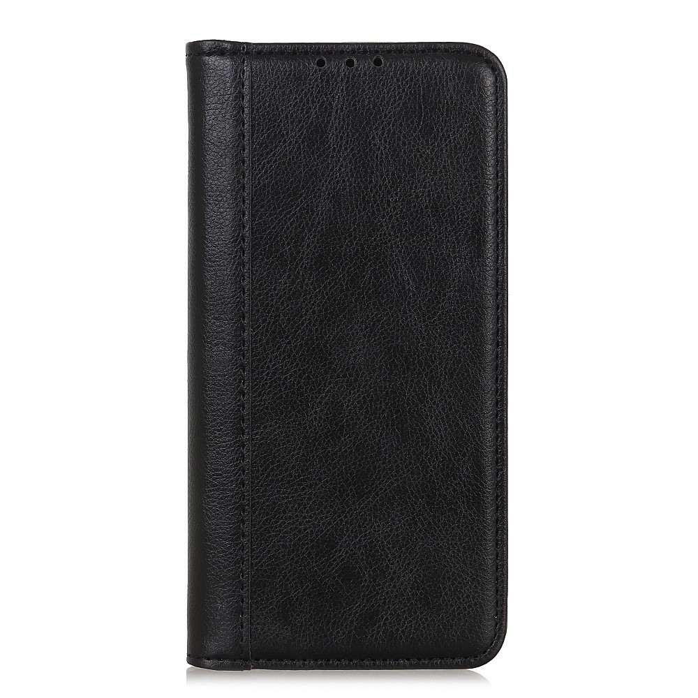 For Samsung Galaxy M53 5G Litchi Texture Split Leather Wallet Case Stand Magnetic Auto Closing Shockproof Flip Cover - Black-7