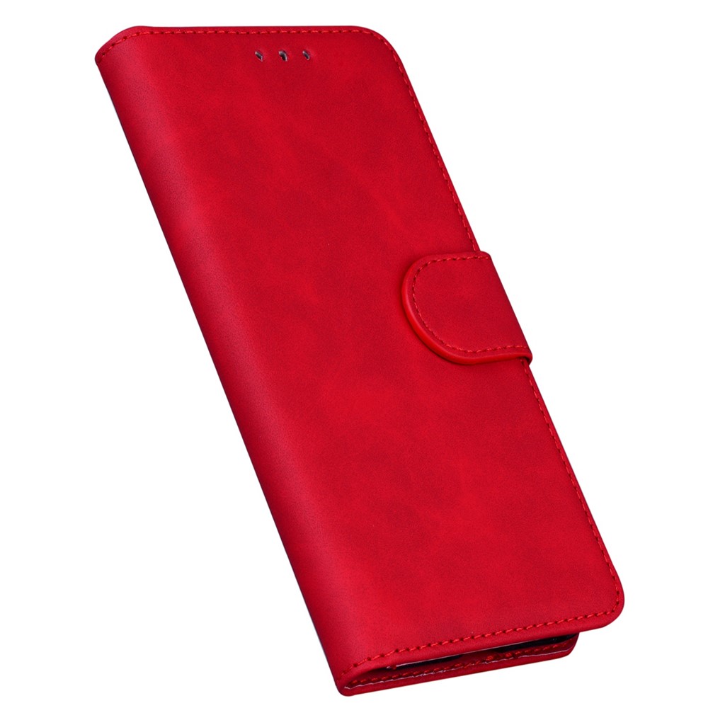For Samsung Galaxy M33 5G Magnetic Clasp PU Leather Wallet Cover Anti-drop Protection Phone Case with Stand - Red-5