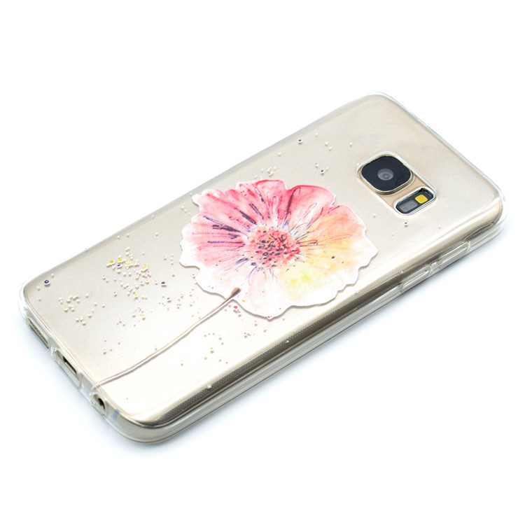 Soft TPU Patterned Gel Case for Samsung Galaxy S7 G930 - Fresh Flower-2