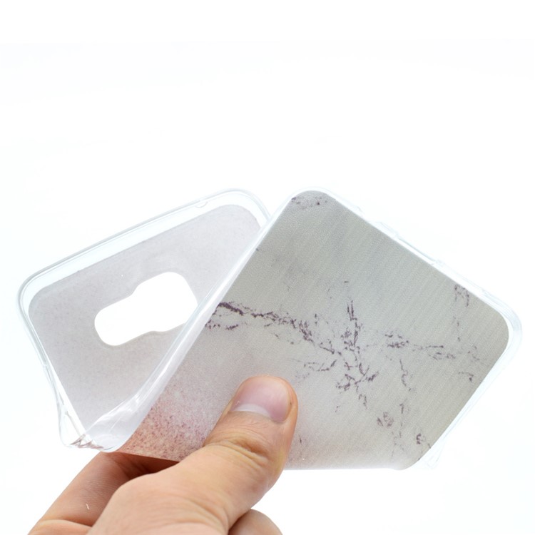Funda de teléfono TPU para Samsung Galaxy A3 SM-A310F(2016) - Patrón de mármol y brillo-5
