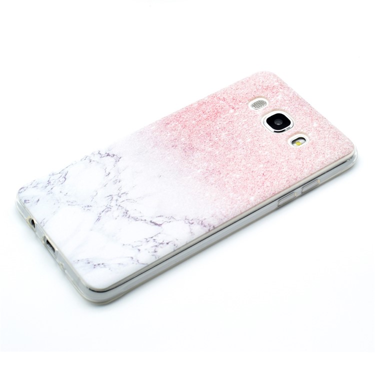 Pattern Printing Soft TPU Shell for Samsung J7 (2016) SM-J710 - Glitter Marble Pattern-2