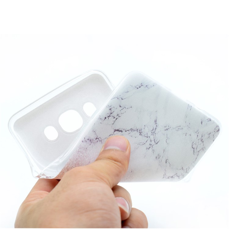 Pattern Printing Soft TPU Shell for Samsung J7 (2016) SM-J710 - Glitter Marble Pattern-4