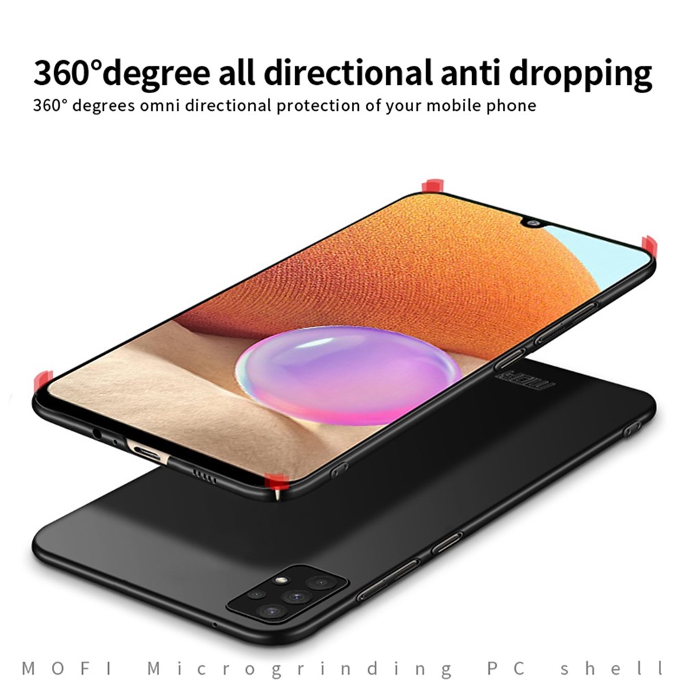 MOFI JK PC Series-1 Shield for Samsung Galaxy A32 4G (EU Version) Matte Surface Ultra Slim Phone Case Anti-drop Hard PC Back Cover with Strap - Black-7