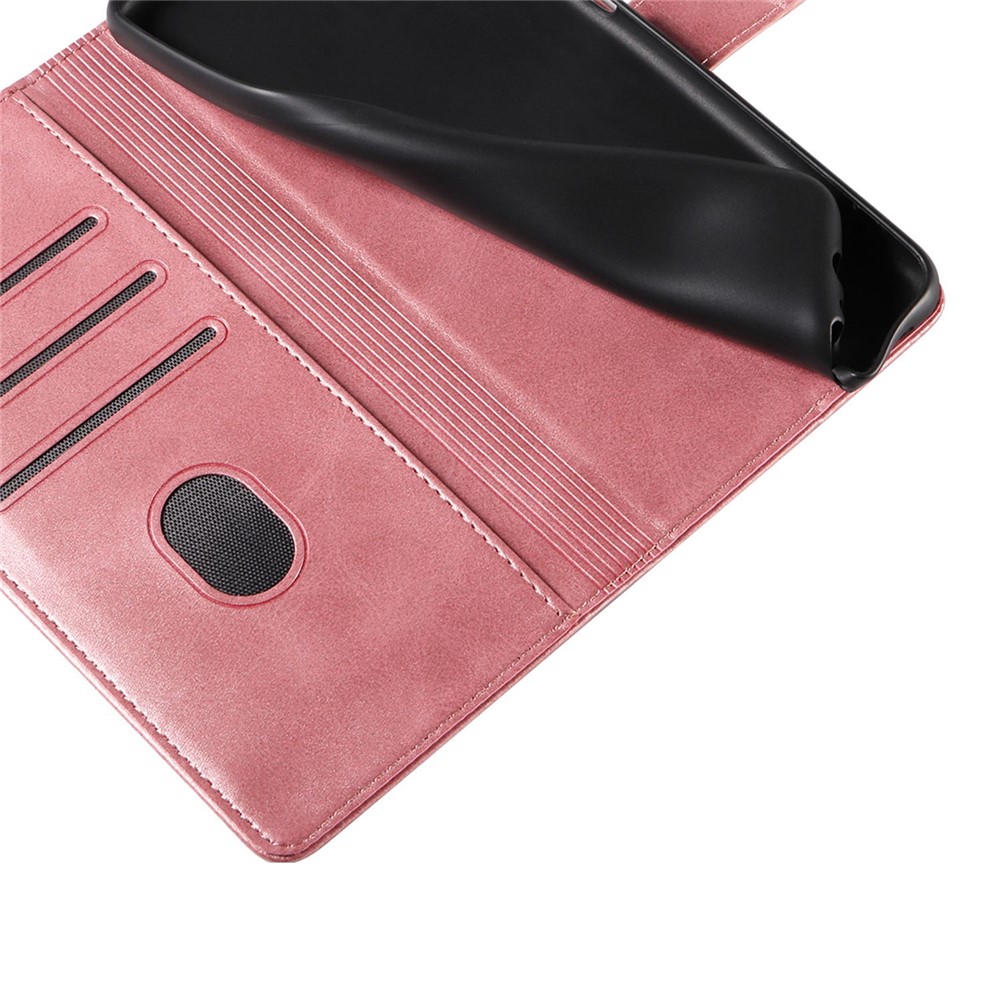 For Samsung Galaxy A53 5G PU Leather with TPU Inner Cover Magnetic Buckle Viewing Stand Flip Wallet Case - Rose Gold-5