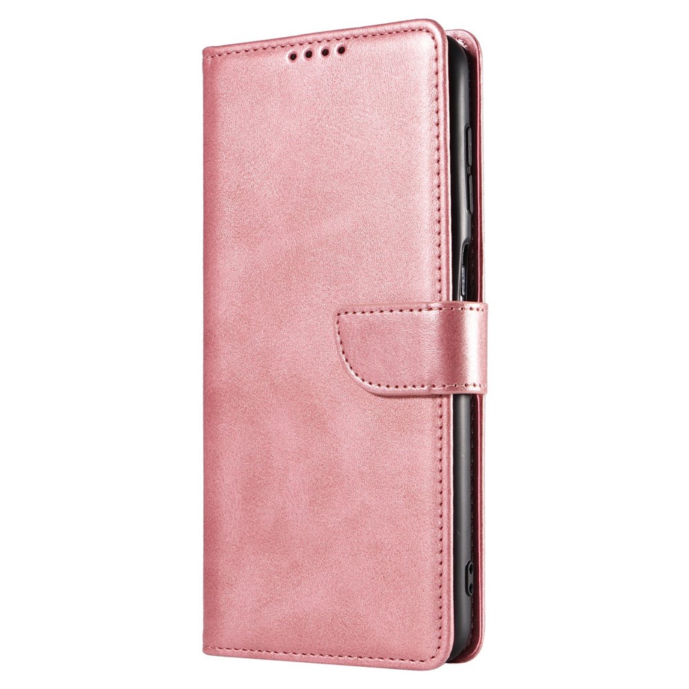 For Samsung Galaxy A53 5G PU Leather with TPU Inner Cover Magnetic Buckle Viewing Stand Flip Wallet Case - Rose Gold-7