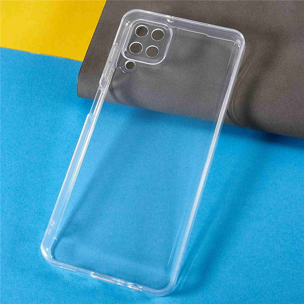 For Samsung Galaxy A12 Space Series Phone Case, Drop Proof Transparent TPU Thickened Precise Cutout Protector Cover-2