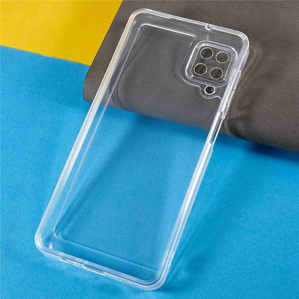 For Samsung Galaxy A12 Space Series Phone Case, Drop Proof Transparent TPU Thickened Precise Cutout Protector Cover-5