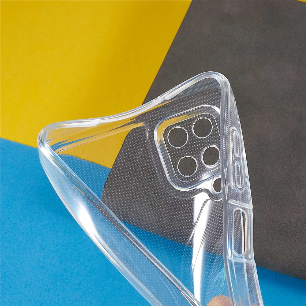 For Samsung Galaxy A12 Space Series Phone Case, Drop Proof Transparent TPU Thickened Precise Cutout Protector Cover-7