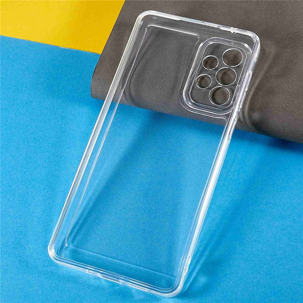 Space Series for Samsung Galaxy A73 5G Thickened Transparent Precise Cutout TPU Phone Case Anti-drop Bumper Phone Accessory-5