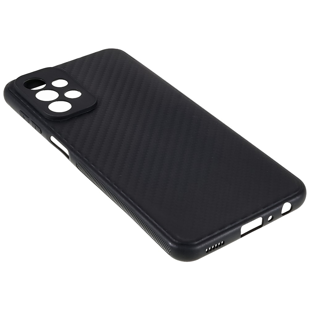 For Samsung Galaxy A23 4G Carbon Fiber Case Soft TPU Anti-Fingerprint Non-Slip Protective Phone Cover-4