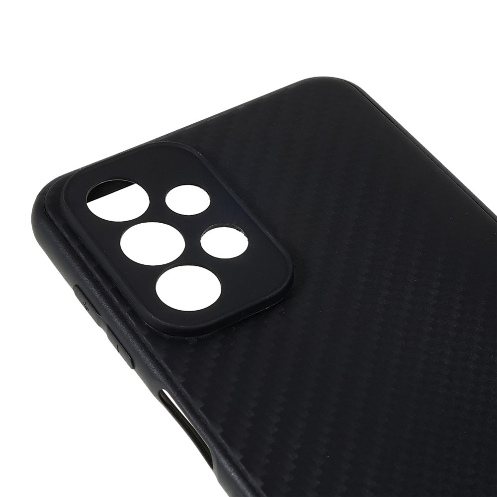 For Samsung Galaxy A23 4G Carbon Fiber Case Soft TPU Anti-Fingerprint Non-Slip Protective Phone Cover-6