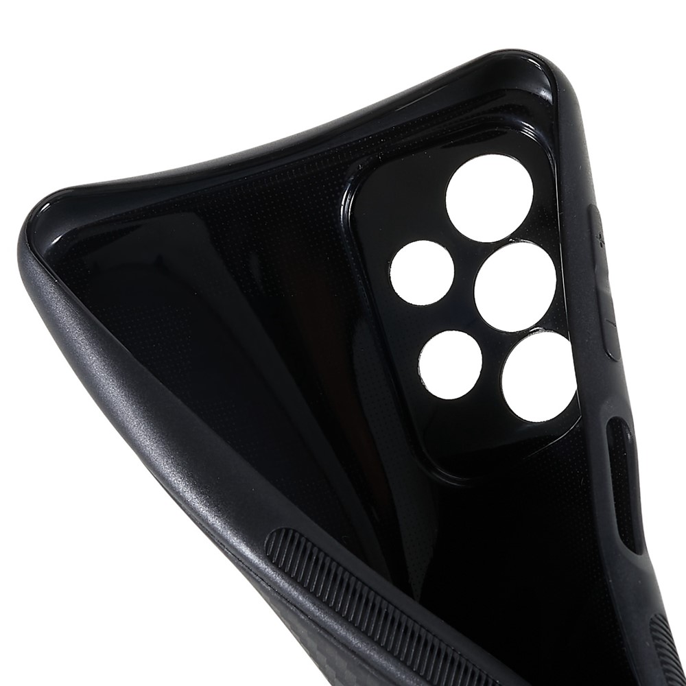 For Samsung Galaxy A23 4G Carbon Fiber Case Soft TPU Anti-Fingerprint Non-Slip Protective Phone Cover-8