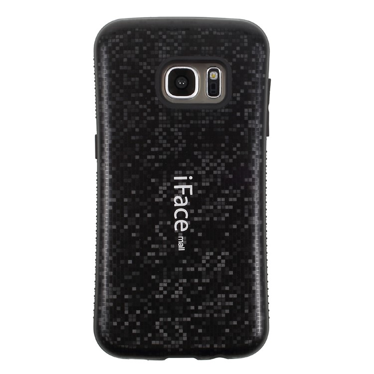 IFACE MALL Mosaic PC + TPU Hybrid Case for Samsung Galaxy S7 SM-G930 - Black-2