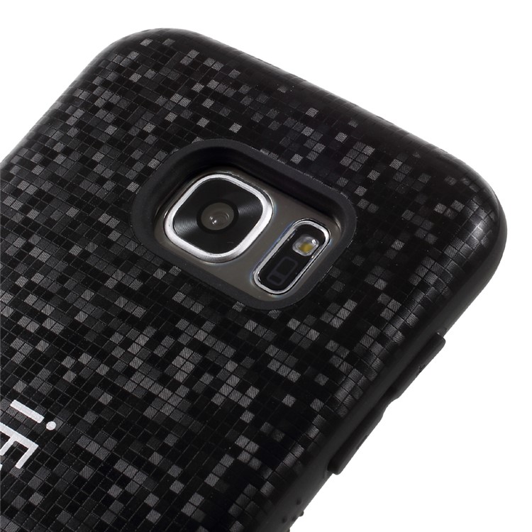 IFACE MALL Mosaic PC + TPU Hybrid Case for Samsung Galaxy S7 SM-G930 - Black-3
