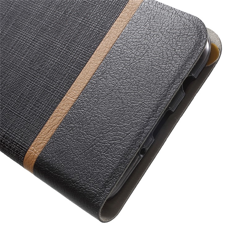 Contrast Color Leather Card Holder Case for Samsung Galaxy A8 (2016) - Black-8