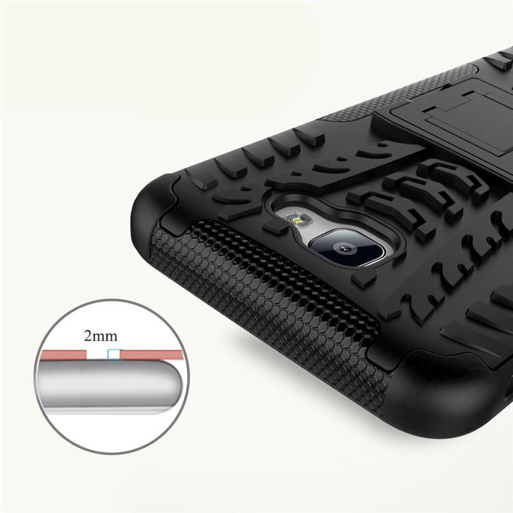 Cool Tyre Hybrid PC + TPU Kickstand Case for Samsung Galaxy On5 2016/J5 Prime - Black-11