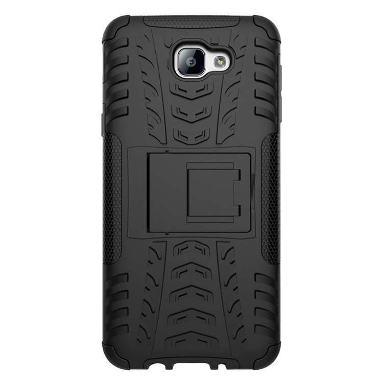 Cool Tyre Hybrid PC + TPU Kickstand Case for Samsung Galaxy On5 2016/J5 Prime - Black-3