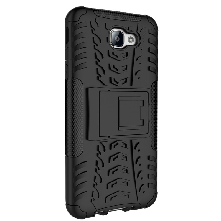 Cool Tyre Hybrid PC + TPU Kickstand Case for Samsung Galaxy On5 2016/J5 Prime - Black-4