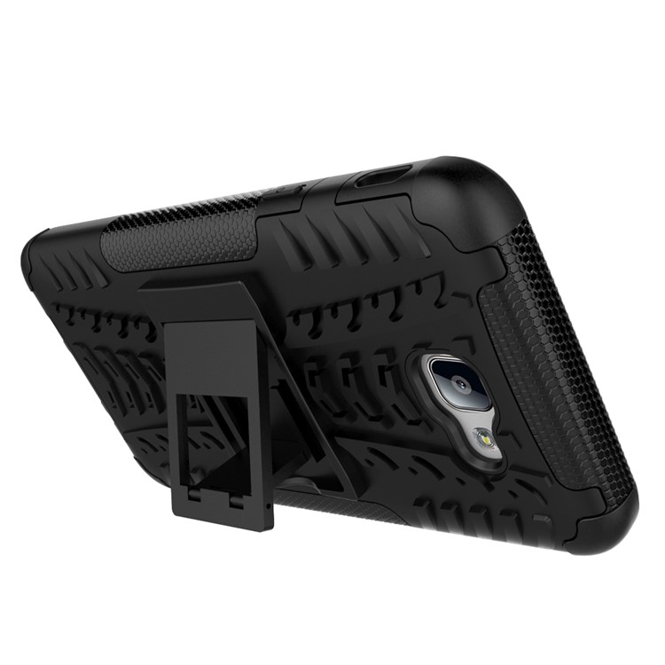 Cool Tyre Hybrid PC + TPU Kickstand Case for Samsung Galaxy On5 2016/J5 Prime - Black-9