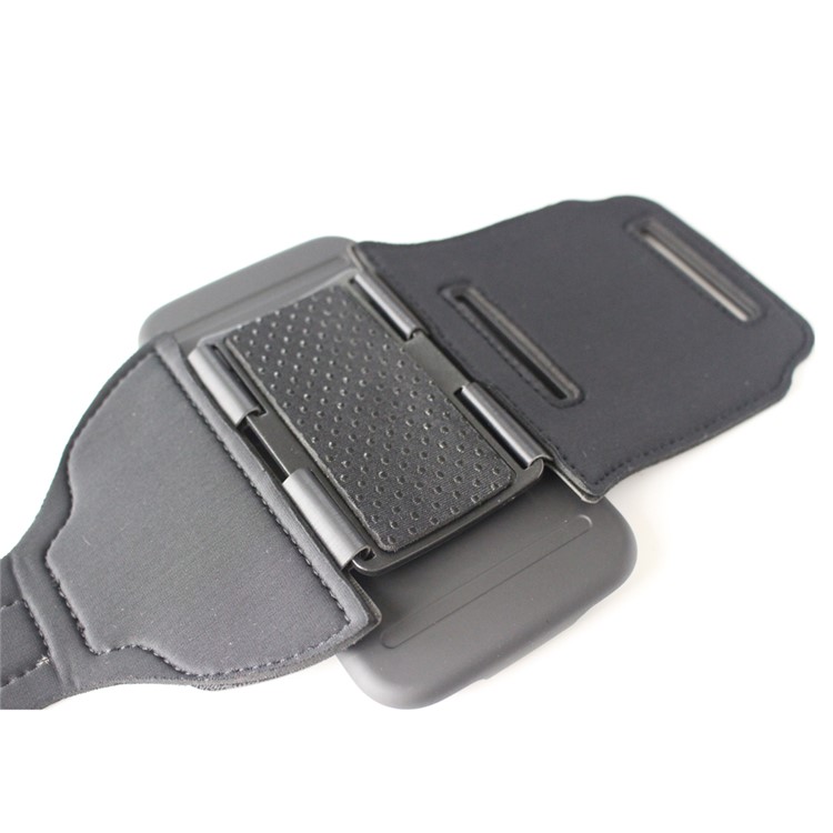 Shockproof PC + Silicone Armband Case with Kickstand for Samsung Galaxy S6 Edge G925-5