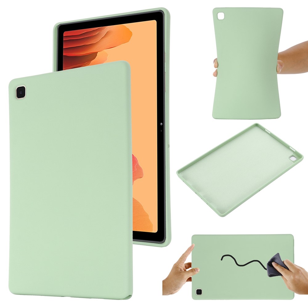 For Samsung Galaxy Tab A7 10.4 (2020) Liquid Silicone Drop-proof Tablet Case Protective Cover - Green-9