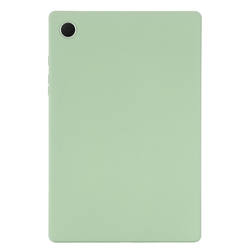 Liquid Silicone Tablet Cover for Samsung Galaxy Tab A8 10.5 (2021), Shockproof Microfiber Lining Slim Tablet Case - Green-1