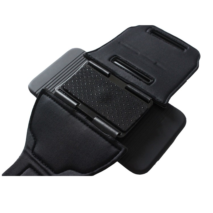 Stripes Pattern Shock-proof PC + Silicone Hybrid Shell with Arm Band for Samsung Galaxy S6 SM-G920 - Black-13
