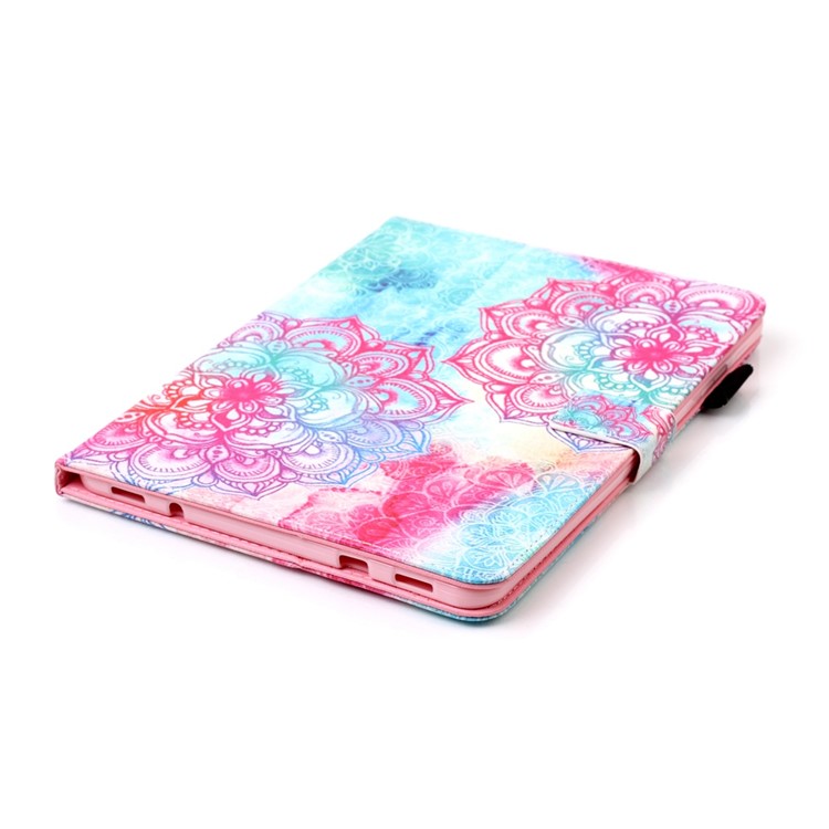 Patterned Wallet Stand Leather Smart Case for Samsung Galaxy Tab S2 9.7 T810 T815 - Mandala Flowers-5