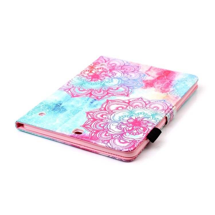 Patterned Wallet Stand Leather Smart Case for Samsung Galaxy Tab S2 9.7 T810 T815 - Mandala Flowers-6
