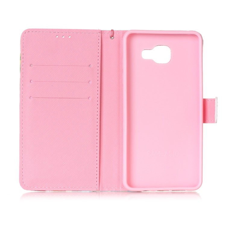 Patterned Wallet Stand Leather Case for Samsung Galaxy A5 SM-A510F (2016) - Flowered Dream Catcher-7