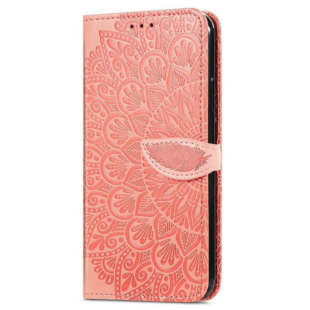For Samsung Galaxy A23 4G (165.4 x 76.9 x 8.4mm) Imprinted Dream Wings Series PU Leather Stand Flip Cover Inner TPU Wallet Case - Orange-8